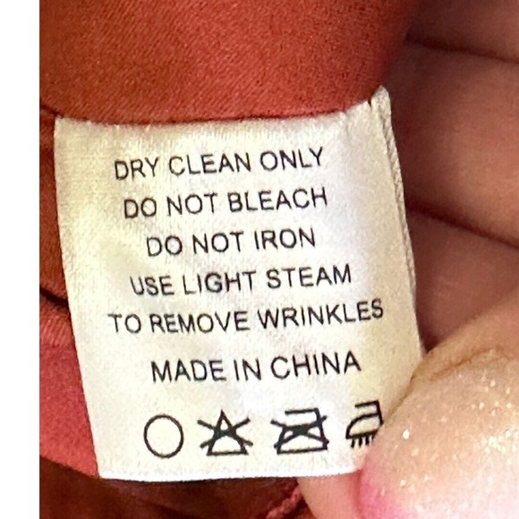 Azazie Rust Color knee length Chiffon Bridesmaid’s Sleeveless dress Custom Size - Picture 8 of 9